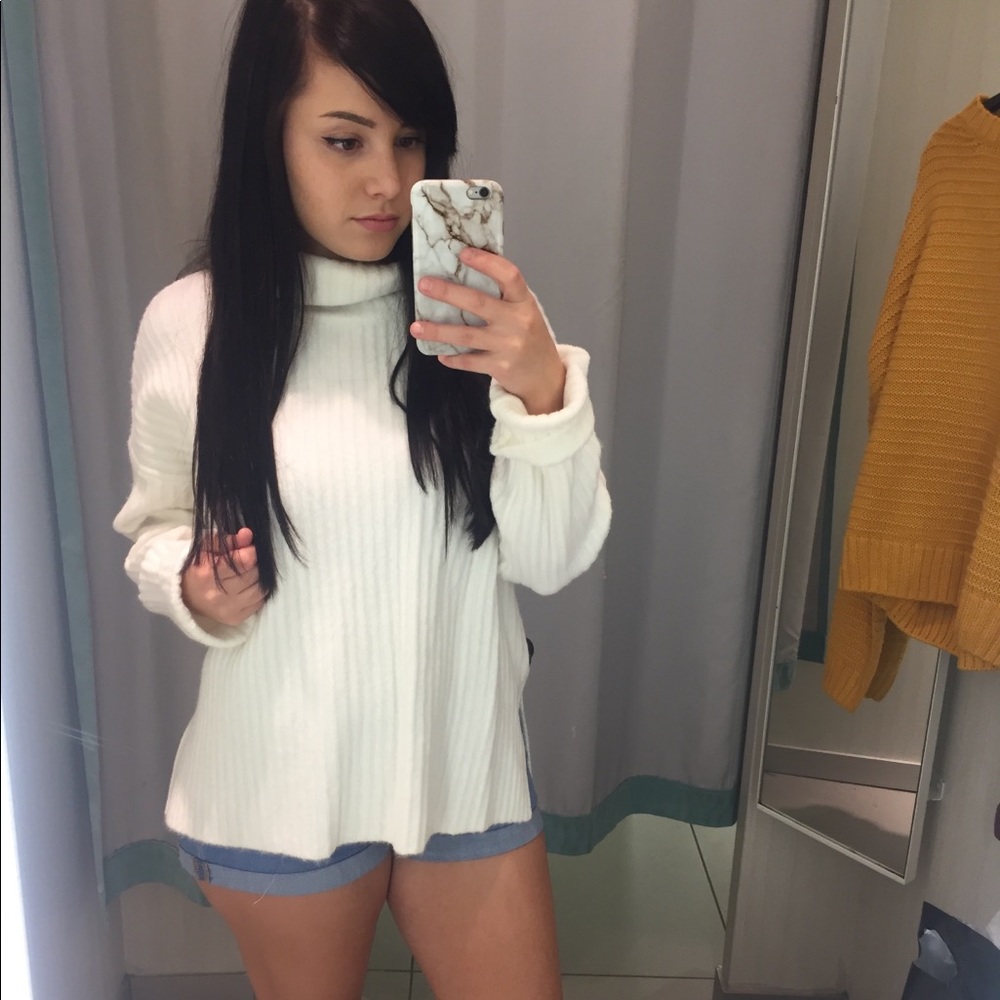 Lazy neck sweater
